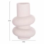 ΕΠΙΤΡΑΠΕΖΙΟ ΚΕΡΑΜΙΚΟ ΔΙΑΚΟΣΜΗΤΙΚΟ ROOK HM4627.01 ΥΠΟΛΕΥΚΟ ΚΡΥΣΤΑΛΛΙΚΟ Φ16x25,5Υεκ - Image 2