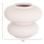 ΕΠΙΤΡΑΠΕΖΙΟ ΚΕΡΑΜΙΚΟ ΔΙΑΚΟΣΜΗΤΙΚΟ ROOK HM4629.01 ΥΠΟΛΕΥΚΟ ΚΡΥΣΤΑΛΛΙΚΟ Φ18x17Υεκ - Image 2