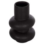 ΕΠΙΤΡΑΠΕΖΙΟ ΚΕΡΑΜΙΚΟ ΔΙΑΚΟΣΜΗΤΙΚΟ ROOK HM4627.02 ΜΑΥΡΟ ΜΑΤ Φ16x25,5Υεκ - Image 3