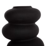 ΕΠΙΤΡΑΠΕΖΙΟ ΚΕΡΑΜΙΚΟ ΔΙΑΚΟΣΜΗΤΙΚΟ ROOK HM4628.02 ΜΑΥΡΟ ΜΑΤ Φ14x19Υεκ - Image 5