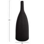 ΕΠΙΤΡΑΠΕΖΙΟ ΚΕΡΑΜΙΚΟ ΔΙΑΚΟΣΜΗΤΙΚΟ GALAD HM4634.02 ΜΑΥΡΟ ΜΑΤ Φ14x39Υεκ - Image 2