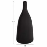 ΕΠΙΤΡΑΠΕΖΙΟ ΚΕΡΑΜΙΚΟ ΔΙΑΚΟΣΜΗΤΙΚΟ GALAD HM4635.02 ΜΑΥΡΟ ΜΑΤ Φ14x33,5Υεκ - Image 2