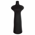 ΕΠΙΤΡΑΠΕΖΙΟ ΚΕΡΑΜΙΚΟ ΔΙΑΚΟΣΜΗΤΙΚΟ SCEPTER HM4636.02 ΜΑΥΡΟ ΜΑΤ Φ18x49Υεκ