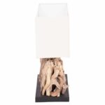ΕΠΙΤΡΑΠΕΖΙΟ ΟΡΘΟΓΩΝΙΟ ΦΩΤΙΣΤΙΚΟ TWIGGY HM4434 DRIFTWOOD & ΛΕΥΚΟ ΚΑΠΕΛΟ 56x16.5x43Υεκ. - Image 4