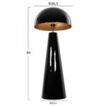 ΦΩΤΙΣΤΙΚΟ ΔΑΠΕΔΟΥ SMUSH HM4257.04 ΜΕΤΑΛΛΟ ΜΑΥΡΟ-ΡΥΘΜΙΖΟΜΕΝΟ ΚΑΠΕΛΟ Φ36,5x84Υεκ - Image 2