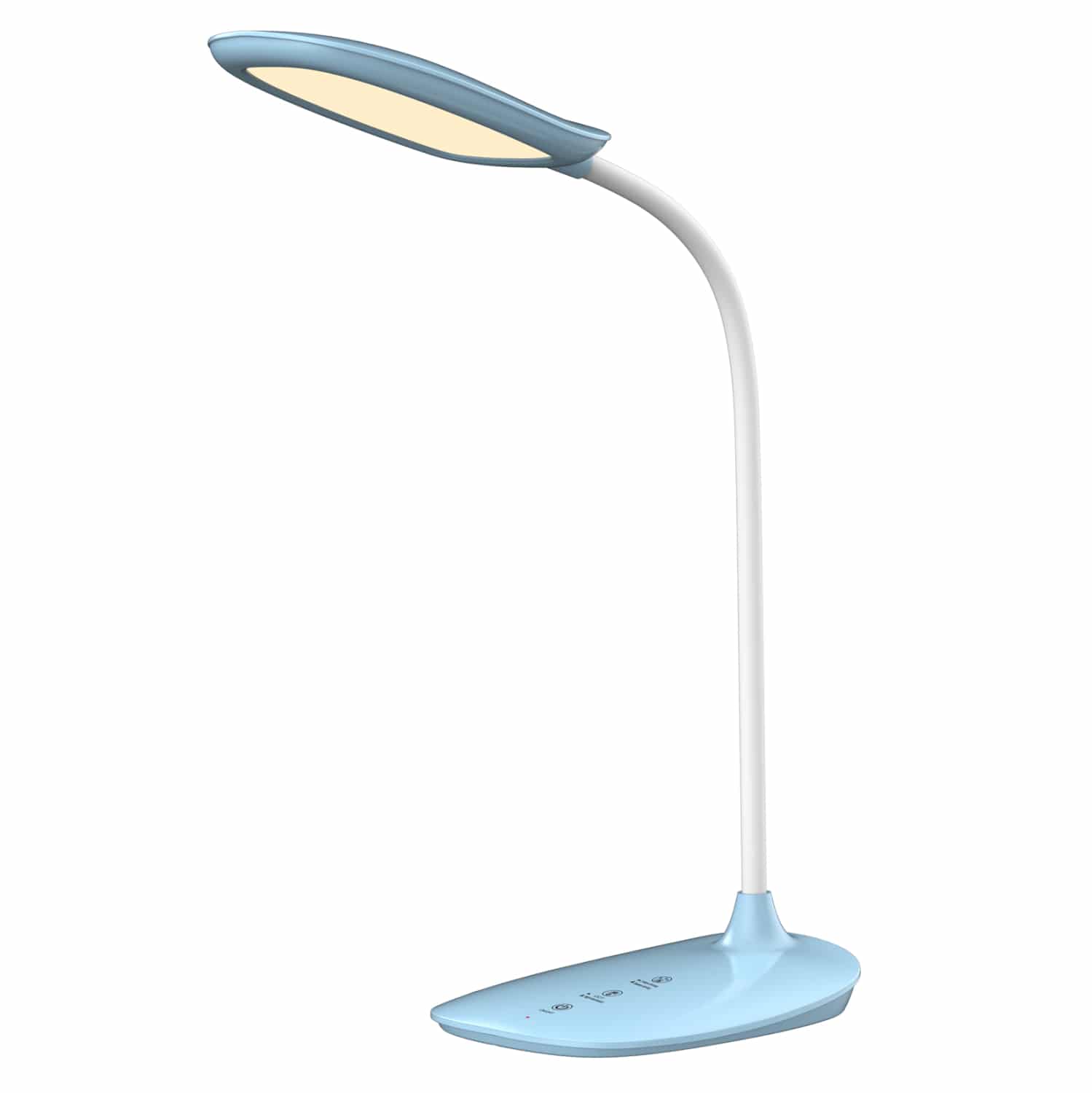 fotistiko-grafeioy-led-fb9444403-galazio ΦΩΤΙΣΤΙΚΟ ΓΡΑΦΕΙΟΥ LED BLAIN HM4444.03 ΓΑΛΑΖΙΟ-ΛΕΥΚΟ ABS 13,6x17,7x40Υ εκ. - Image 1