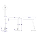ΦΩΤΙΣΤΙΚΟ ΓΡΑΦΕΙΟΥ LED BLAIN PRO HM4445.07 ΓΚΡΙ ΜΕΤΑΛΛΙΚΟ ΧΡΩΜΑ Φ19x49,9Υεκ. - Image 2