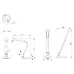 ΦΩΤΙΣΤΙΚΟ ΓΡΑΦΕΙΟΥ LED BLAIN PRO HM4451.09 ΧΡΥΣΟ-ΛΕΥΚΟ ΧΡΩΜΑ 34,3x18,3x42,5Υεκ. - Image 2