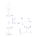 ΦΩΤΙΣΤΙΚΟ ΓΡΑΦΕΙΟΥ LED BLAIN PRO HM4454.01 ΛΕΥΚΗ ΒΑΣΗ ABS-ΓΚΡΙ ΑΛΟΥΜΙΝΙΟ 51,8x40Υεκ. - Image 2