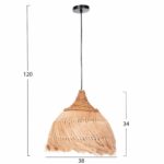 ΦΩΤΙΣΤΙΚΟ ΟΡΟΦΗΣ ΑΠΟ ΙΝΕΣ MENDONG GRASS ΣΕ ΦΥΣΙΚΟ Φ38x34-120Yεκ.HM7776 - Image 2