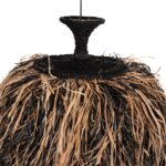 ΦΩΤΙΣΤΙΚΟ ΟΡΟΦΗΣ ORDEM HM4716 ΚΑΠΕΛΟ ΙΝΕΣ SISAL & ΜΠΑΝΑΝΑΣ-ΜΑΥΡΟ & ΦΥΣΙΚΟ Φ60x50Υεκ - Image 3