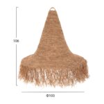 ΦΩΤΙΣΤΙΚΟ ΟΡΟΦΗΣ ΚΡΕΜΑΣΤΟ HM4033 RATTAN ΣΕ ΦΥΣΙΚΟ Φ103x84,5-106Yεκ. - Image 2