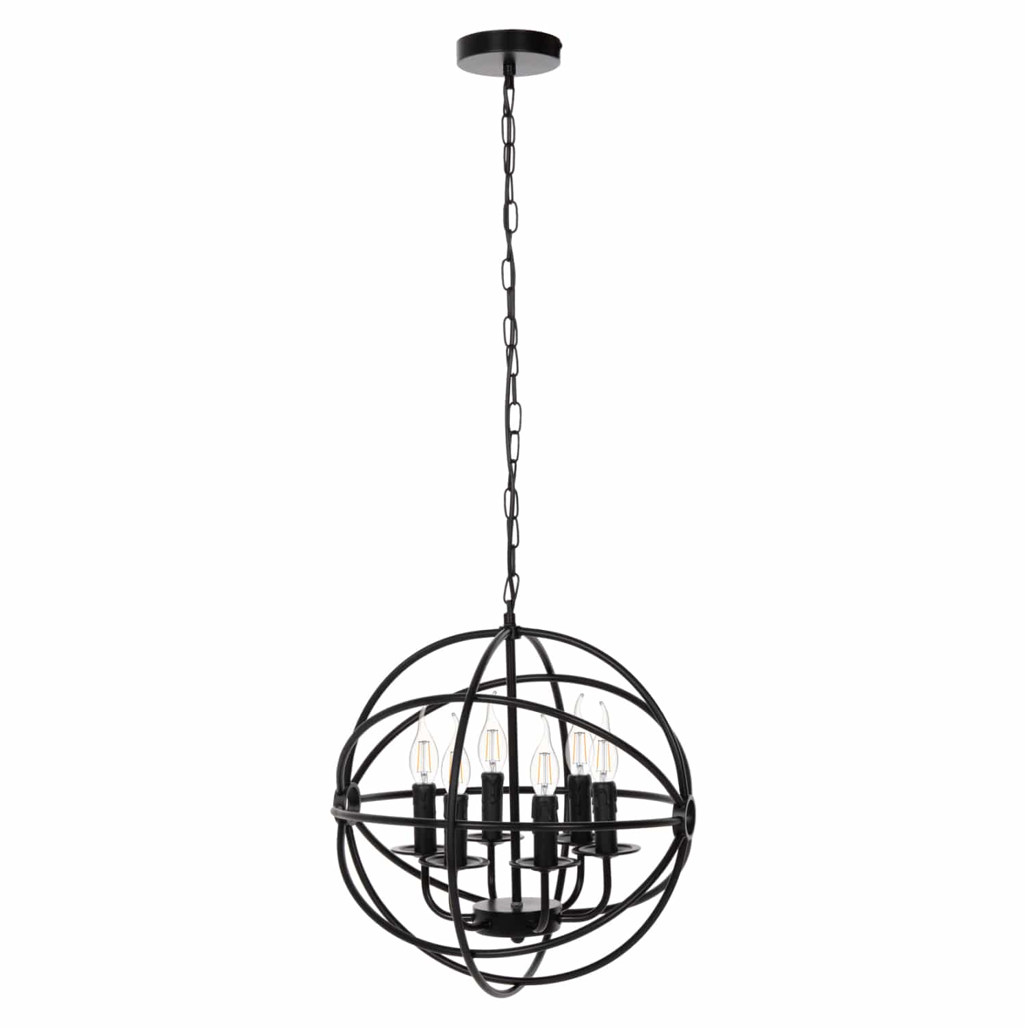 fotistiko-orofis-kremasto-fb94127-mayri- ΦΩΤΙΣΤΙΚΟ ΟΡΟΦΗΣ ΚΡΕΜΑΣΤΟ HM4127 ΜΑΥΡΗ ΜΕΤΑΛΛΙΚΗ ΣΦΑΙΡΑ 6-ΦΩΤΟ Φ42x108Υεκ. - Image 1