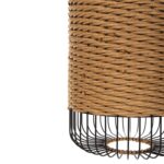 ΦΩΤΙΣΤΙΚΟ ΟΡΟΦΗΣ ΚΡΕΜΑΣΤΟ HM4340 PAPER ROPE ΜΠΕΖ-ΜΑΥΡΟ ΜΕΤΑΛΛΟ-Φ26x40-120Υεκ. - Image 6