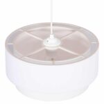 ΦΩΤΙΣΤΙΚΟ ΟΡΟΦΗΣ ΚΥΛΙΝΔΡΙΚΟ KRIKS HM4707.01 PVC ΣΕ ΛΕΥΚΟ Φ30x70Υεκ. - Image 4