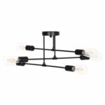 ΦΩΤΙΣΤΙΚΟ ΟΡΟΦΗΣ ΠΟΛΥΦΩΤΟ LIGHTY HM7427.11 ΜΕΤΑΛΛΟ ΣΕ ΜΑΥΡΟ 51x51x23Υεκ.