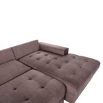ΓΩΝΙΑΚΟΣ ΚΑΝΑΠΕΣ-ΚΡΕΒΑΤΙ ΜΕ ΑΠΟΘ.ΧΩΡΟ CLANCY HM3281.03R ΚΑΦΕ ΥΦΑΣΜΑ 308x181x92Υεκ. - Image 9