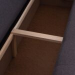 ΓΩΝΙΑΚΟΣ ΚΑΝΑΠΕΣ-ΚΡΕΒΑΤΙ ΜΕ ΑΠΟΘ.ΧΩΡΟ TRENDSTON HM3302.01R ΓΚΡΙ ΥΦΑΣΜΑ 298x177x95Υεκ - Image 10