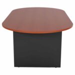ΓΡΑΦΕΙΟ ΣΥΝΕΔΡΙΑΣΕΩΝ ΟΒΑΛ SIENNA HM2134.03 ΑΝΘΡΑΚΙ ΜΕΛΑΜΙΝΗ-TOP ΚΕΡΑΣΙ 240x120x75Υεκ - Image 5