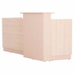 ΓΡΑΦΕΙΟ ΥΠΟΔΟΧΗΣ DALTON HM2068.02 ΜΕΛΑΜΙΝΗ ΣΕ SONAMA-ΜΠΕΖ 240x80x106Υεκ. - Image 4