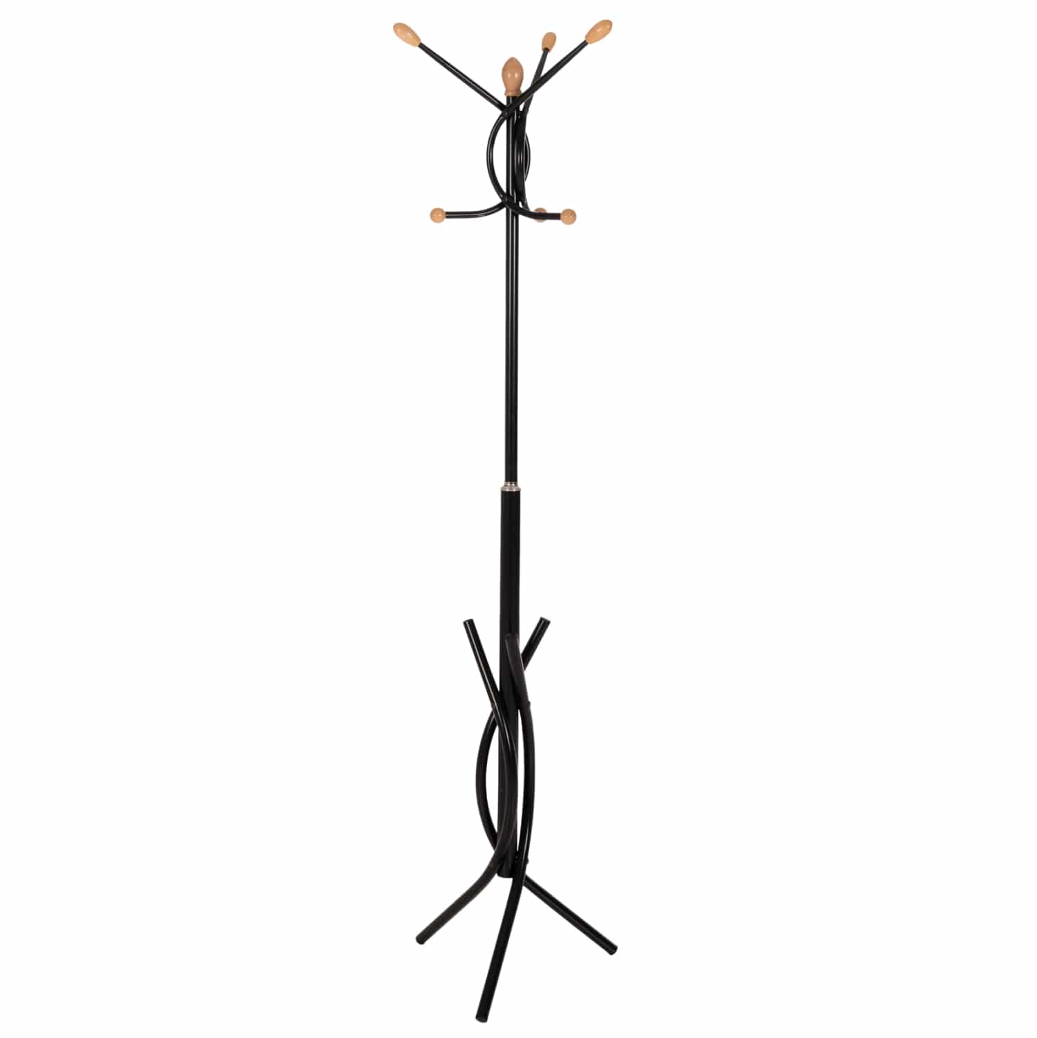 kalogeros-metallikos-fb9957501-se-mayro- ΚΑΛΟΓΕΡΟΣ ΜΕΤΑΛΛΙΚΟΣ HM9575.01 ΣΕ ΜΑΥΡΟ ΧΡΩΜΑ-7 ΣΗΜΕΙΑ ΚΡΕΜΑΣΗΣ 41x41x176Y εκ. - Image 1