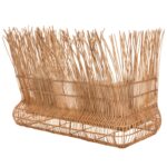ΚΑΝΑΠΕΣ ΕΞ. ΧΩΡΟΥ ZEPHYR HM5988 ΚΑΛΑΜΙΑ RATTAN ΦΥΣΙΚΟ-ΜΠΕΖ ΜΑΞΙΛΑΡΙΑ 200x120x142Yεκ. - Image 5
