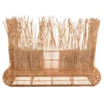 ΚΑΝΑΠΕΣ ΕΞ. ΧΩΡΟΥ ZEPHYR HM5988 ΚΑΛΑΜΙΑ RATTAN ΦΥΣΙΚΟ-ΜΠΕΖ ΜΑΞΙΛΑΡΙΑ 200x120x142Yεκ. - Image 6