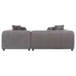 ΚΑΝΑΠΕΣ ΓΩΝΙΑ 3-ΘΕΣΙΟΣ GRACE HM3280.03R ΓΚΡΙ ΥΦΑΣΜΑ 252x105-160x70-90Υεκ. - Image 5