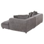 ΚΑΝΑΠΕΣ ΓΩΝΙΑ 3-ΘΕΣΙΟΣ GRACE HM3280.03R ΓΚΡΙ ΥΦΑΣΜΑ 252x105-160x70-90Υεκ. - Image 6
