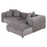 ΚΑΝΑΠΕΣ ΓΩΝΙΑ 3-ΘΕΣΙΟΣ GRACE HM3280.03R ΓΚΡΙ ΥΦΑΣΜΑ 252x105-160x70-90Υεκ. - Image 7