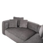 ΚΑΝΑΠΕΣ ΓΩΝΙΑ 3-ΘΕΣΙΟΣ GRACE HM3280.03R ΓΚΡΙ ΥΦΑΣΜΑ 252x105-160x70-90Υεκ. - Image 8
