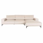 ΚΑΝΑΠΕΣ ΓΩΝΙΑ (ΔΕΞΙΑ) NOA HM3278.01R ΕΚΡΟΥ ΥΦΑΣΜΑ 288x90-157x67-80Υεκ. - Image 3