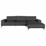 ΚΑΝΑΠΕΣ ΓΩΝΙΑ (ΔΕΞΙΑ) NOA HM3278.02R ΑΝΘΡΑΚΙ ΥΦΑΣΜΑ 288x90-157x67-80Υεκ. - Image 3