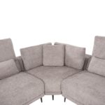 ΚΑΝΑΠΕΣ ΓΩΝΙΑ SYMMET HM3269.01 ΑΝΟΙΧΤΟ ΓΚΡΙ ΥΦΑΣΜΑ-ΑΝΘΡΑΚΙ ΠΟΔΙΑ 314x314x90-102Yεκ. - Image 7