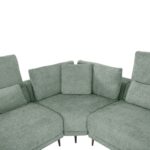 ΚΑΝΑΠΕΣ ΓΩΝΙΑ SYMMET HM3269.06 ΜΕΝΤΑ ΥΦΑΣΜΑ-ΑΝΘΡΑΚΙ ΠΟΔΙΑ 314x314x90-102Yεκ. - Image 7