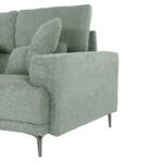 ΚΑΝΑΠΕΣ ΓΩΝΙΑ SYMMET HM3269.06 ΜΕΝΤΑ ΥΦΑΣΜΑ-ΑΝΘΡΑΚΙ ΠΟΔΙΑ 314x314x90-102Yεκ. - Image 8