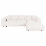 ΚΑΝΑΠΕΣ ΓΩΝΙΑ BRICKEN HM3275.02R ΛΕΥΚΟ ΥΦΑΣΜΑ 110-282x98-160x72Υεκ. - Image 3