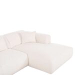 ΚΑΝΑΠΕΣ ΓΩΝΙΑ BRICKEN HM3275.02R ΛΕΥΚΟ ΥΦΑΣΜΑ 110-282x98-160x72Υεκ. - Image 7