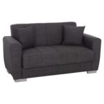 ΚΑΝΑΠΕΣ ΚΡΕΒΑΤΙ POLYA ΔΙΘΕΣΙΟΣ ΓΚΡΙ HM3241.03 153x87x77Υεκ.