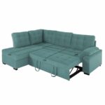 ΚΑΝΑΠΕΣ ΚΡΕΒΑΤΙ JADE HM3144.04L ΑΡΙΣΤΕΡΗ ΓΩΝΙΑ ΒΕΡΑΜΑΝ ΒΕΛΟΥΔΟ 250x80-180x73-88Υεκ. - Image 3