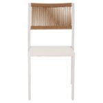 ΚΑΡΕΚΛΑ ΑΛΟΥΜΙΝΙΟΥ ΛΕΥΚΗ ΜΠΕΖ RATTAN & TEXTLINE HM5921.02 46x55,5x83Yεκ. - Image 3