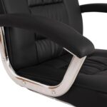 ΚΑΡΕΚΛΑ ΣΥΝΕΡΓΑΣΙΑΣ AMBREY HM1114 ΜΕ ΜΑΥΡΟ PU ΜΕ ΒΑΣΗ ΧΡΩΜΙΟΥ 61.5x62x98 cm. - Image 8