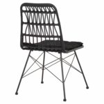 ΚΑΡΕΚΛΑ ΕΞ.ΧΩΡΟΥ ALLEGRA HM5453.12 ΜΕΤΑΛΛΟ-ΜΑΞΙΛΑΡΙ-WICKER ΜΑΥΡΟ 52x52x83,5Yεκ. - Image 5