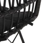 ΚΑΡΕΚΛΑ ΕΞ.ΧΩΡΟΥ ALLEGRA HM5453.12 ΜΕΤΑΛΛΟ-ΜΑΞΙΛΑΡΙ-WICKER ΜΑΥΡΟ 52x52x83,5Yεκ. - Image 9