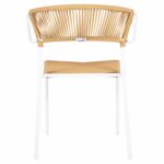 ΚΑΡΕΚΛΑ SUKI HM6053.01 ΜΕΤΑΛΛO ΛΕΥΚΟ KAI ΣΥΝΘ. RATTAN ΣΕ ΦΥΣΙΚΟ 54x62x80Υεκ - Image 6