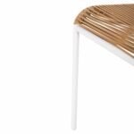 ΚΑΡΕΚΛΑ SUKI HM6053.01 ΜΕΤΑΛΛO ΛΕΥΚΟ KAI ΣΥΝΘ. RATTAN ΣΕ ΦΥΣΙΚΟ 54x62x80Υεκ - Image 10