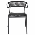 ΚΑΡΕΚΛΑ SUKI HM6053.02 ΜΕΤΑΛΛO KAI ΣΥΝΘΕΤΙΚΟ RATTAN ΣΕ ΜΑΥΡΟ 54x62x80Υεκ - Image 3