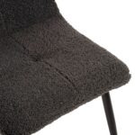 ΚΑΡΕΚΛΑ SHELLY HM8590.01 ΓΚΡΙ TEDDY ΥΦΑΣΜΑ ME ΜΕΤΑΛΛΙΚΑ ΜΑΥΡΑ ΠΟΔΙΑ 48x64x87Yεκ. - Image 8