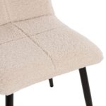 ΚΑΡΕΚΛΑ SHELLY HM8590.02 ΛΕΥΚΟ TEDDY ΥΦΑΣΜΑ ME ΜΕΤΑΛΛΙΚΑ ΜΑΥΡΑ ΠΟΔΙΑ 48x64x87Yεκ. - Image 9