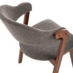 ΚΑΡΕΚΛΑ RIDER HM9734.01 RUBBERWOOD ΣΕ ΚΑΡΥΔΙ-ΥΦΑΣΜΑ ΓΚΡΙ 59x59x83Yεκ. - Image 9
